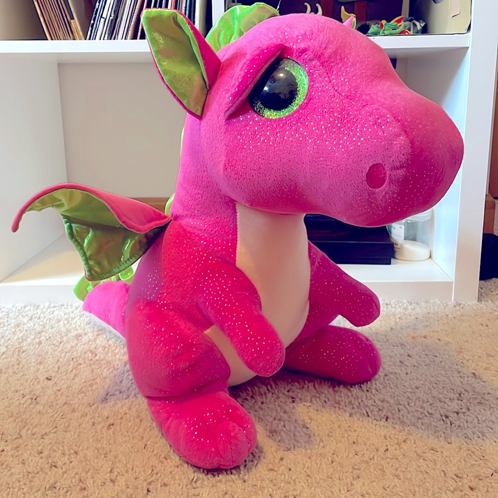 TY Pink Dragon Plush! “Darla”